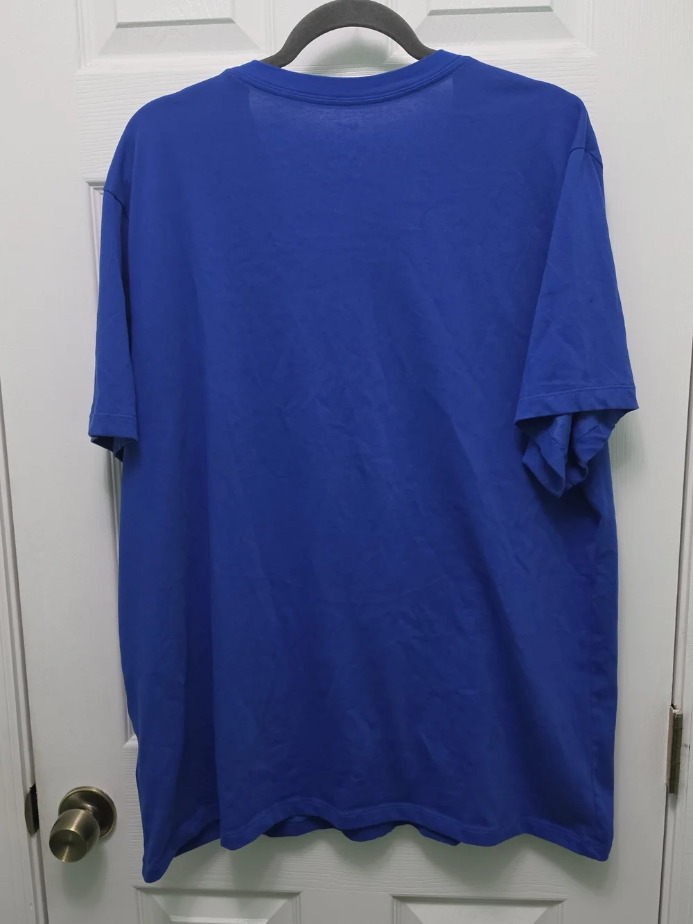 Nike Men’s Short Sleeve Crew Tee in Royal Blue with White Swoosh